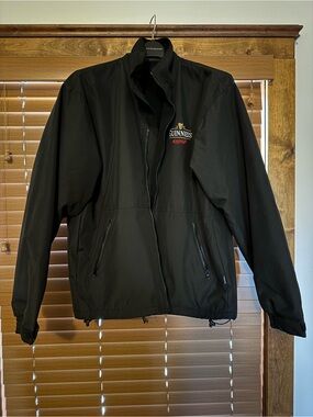 Guinness Black Men's Fleece-lined Jacket Excellent Condition Large L